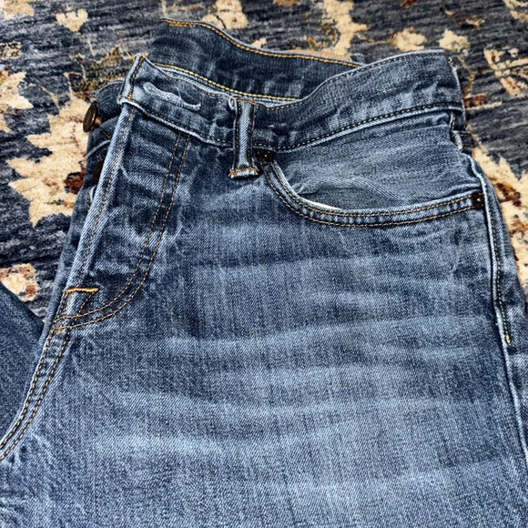 Abercrombie & Fitch A&F men denim jeans pants 32x32 button fly classic straight - Picture 4 of 13